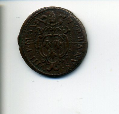Papal States Urban VIII Quattrino nd obv 731.jpg