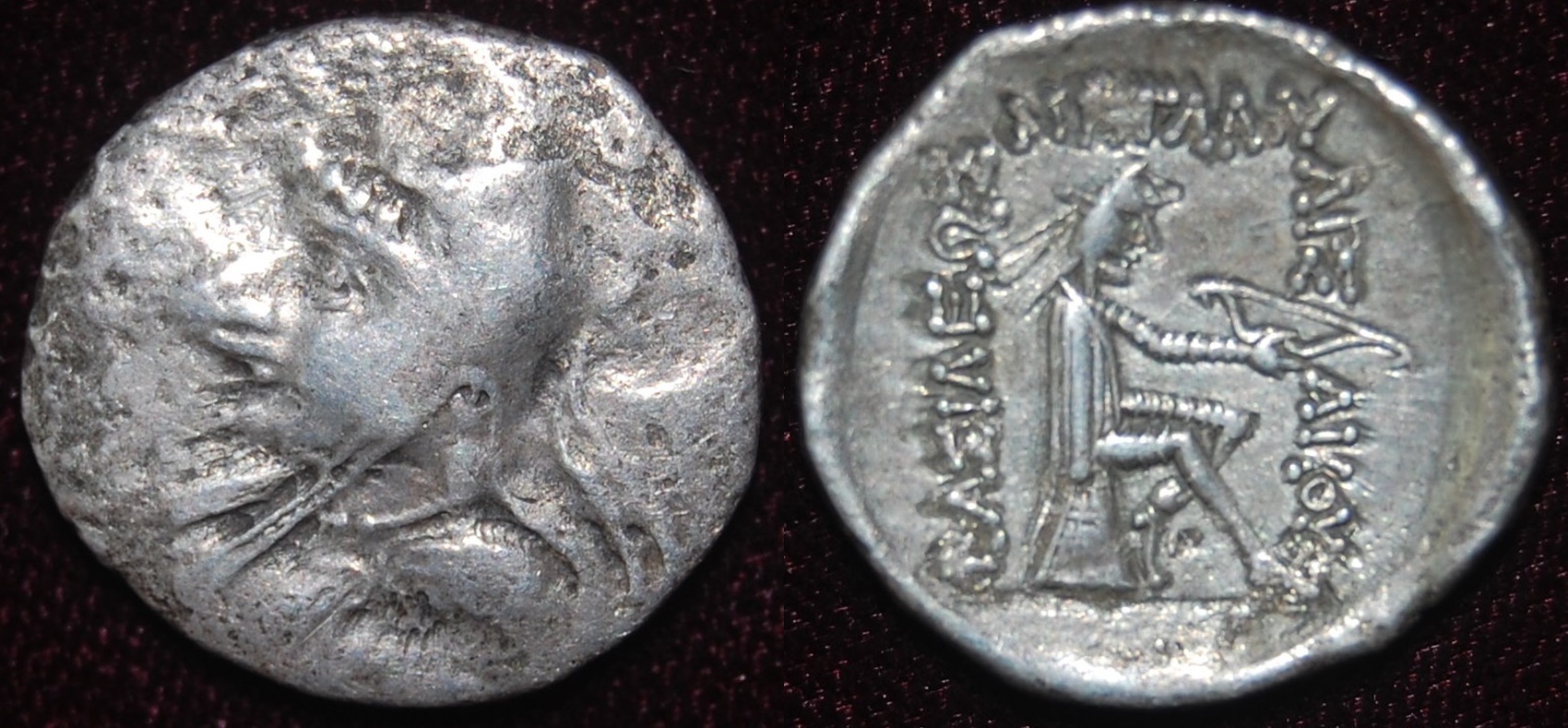 Parthia Mithradates 1 177-138BCE AR Drachm - .jpg