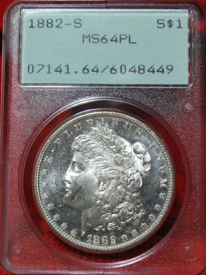 PCGS Rattler 1882S MS64PL Holder.jpg