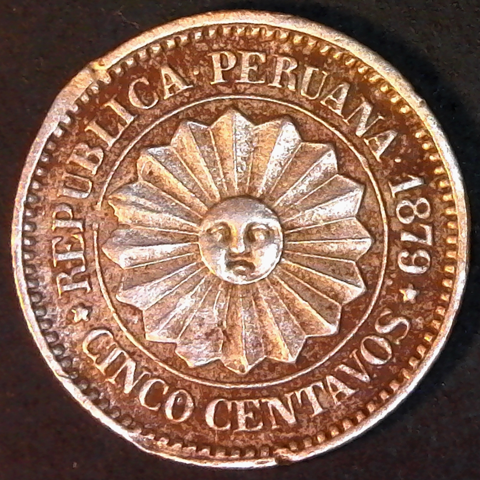 Peru Five Centavos 1879 obv.jpg