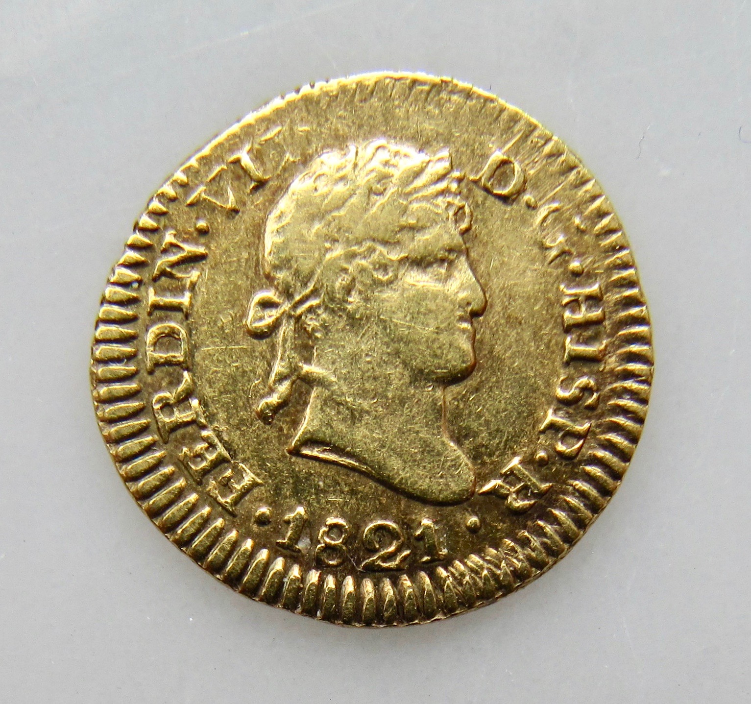Peru Lima 1-2 escudo 1821 OBV3 VGP ! - 1.jpg