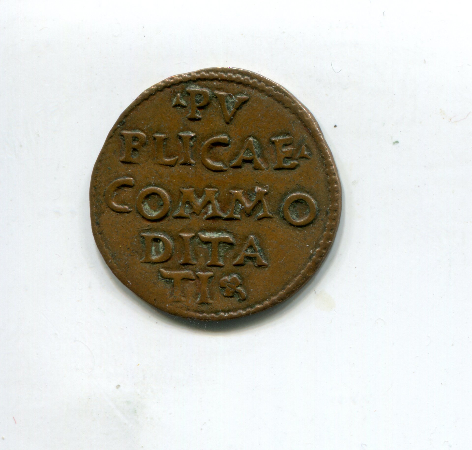 Pesaro Giovanni Sforza  Soldo or Denaro nd 1498-1510 rev 792.jpg
