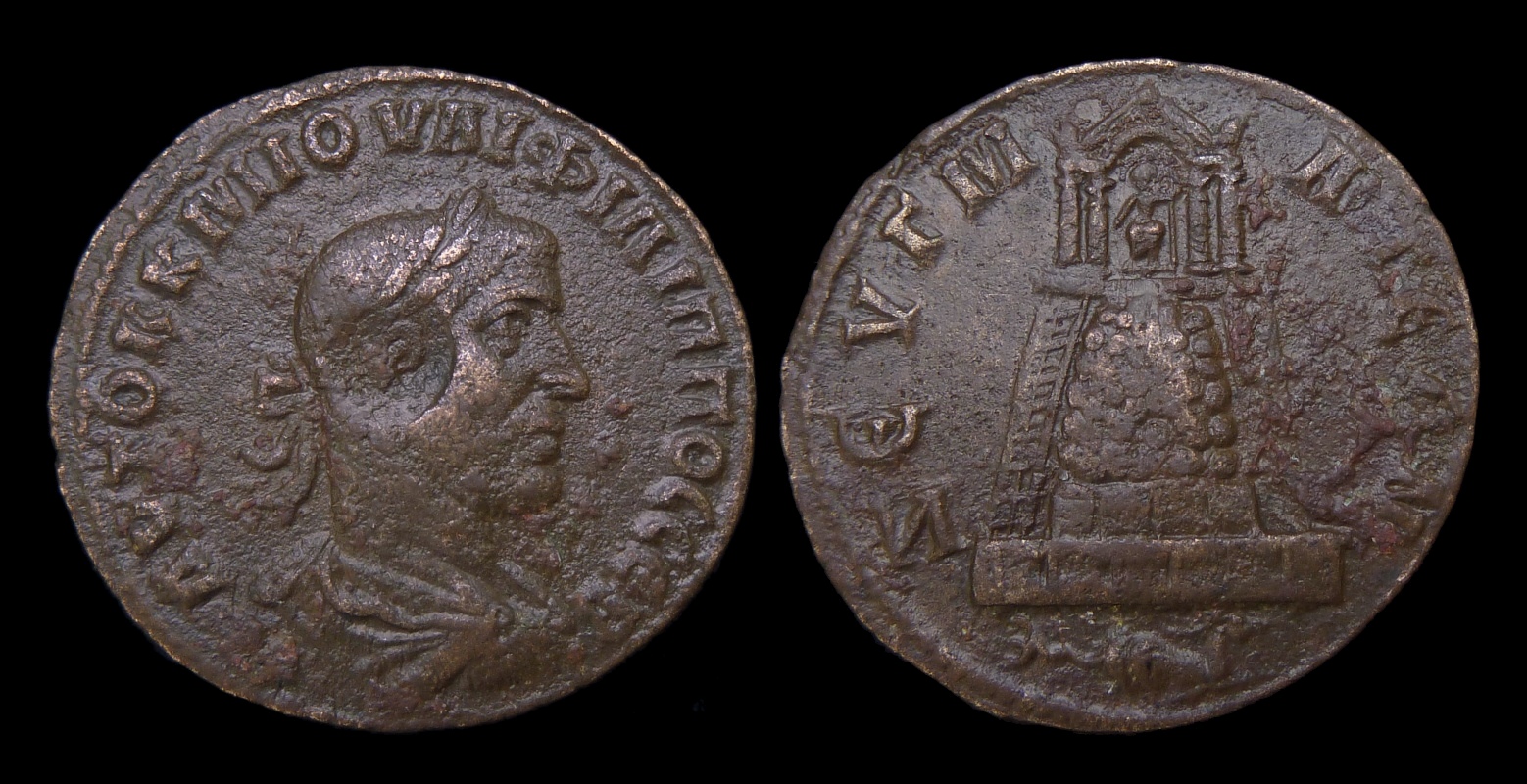 Philip I - Commagene Zeugma AE30 Temple 3516.jpg