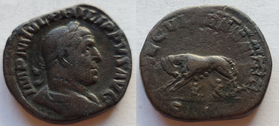 Philip I sestertius saecvlares wolf.jpg