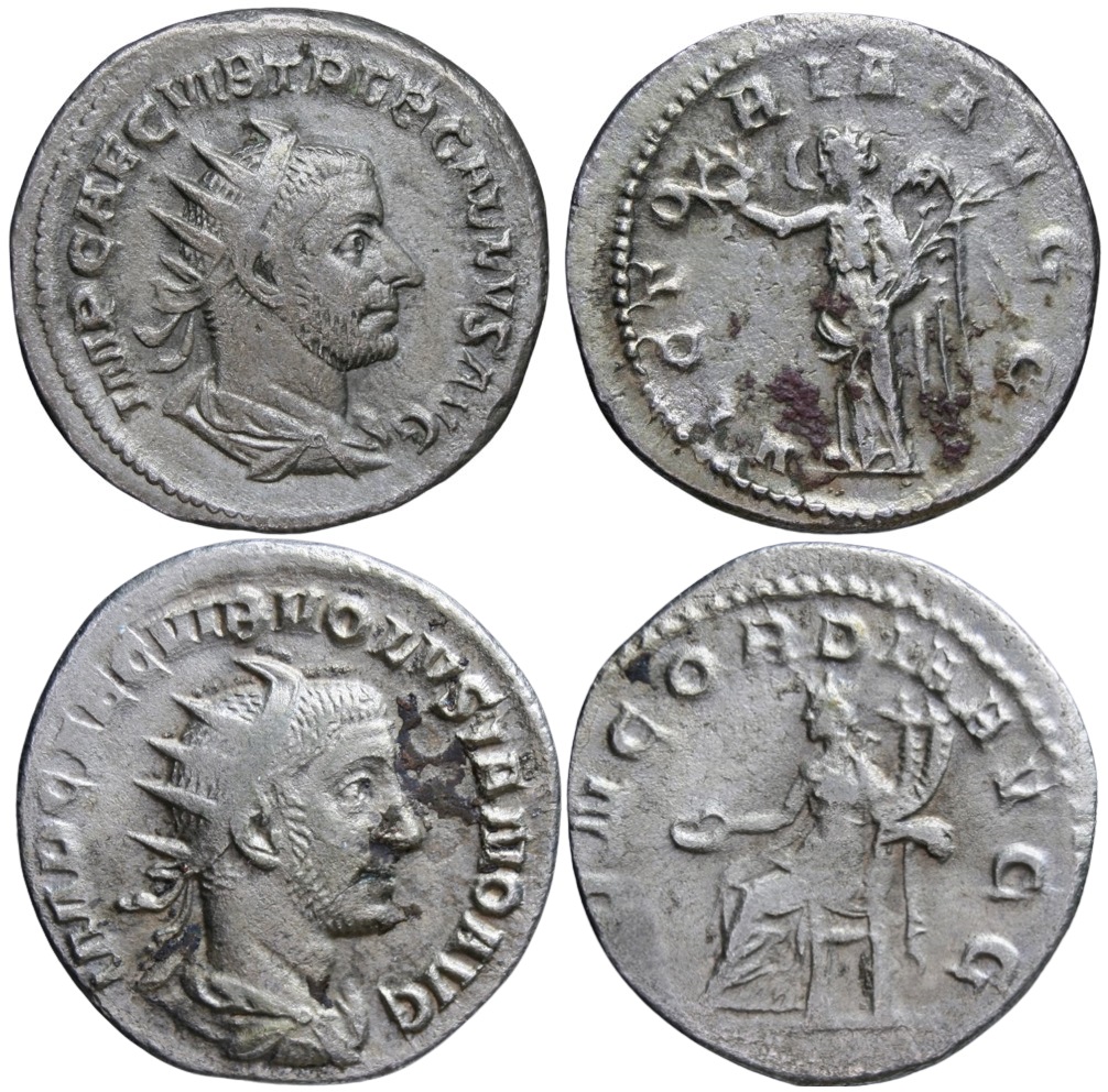 Philip I Volusian AR Antoniniani Ex JB AMCCA2 maybe Dorchester Hoard.jpg