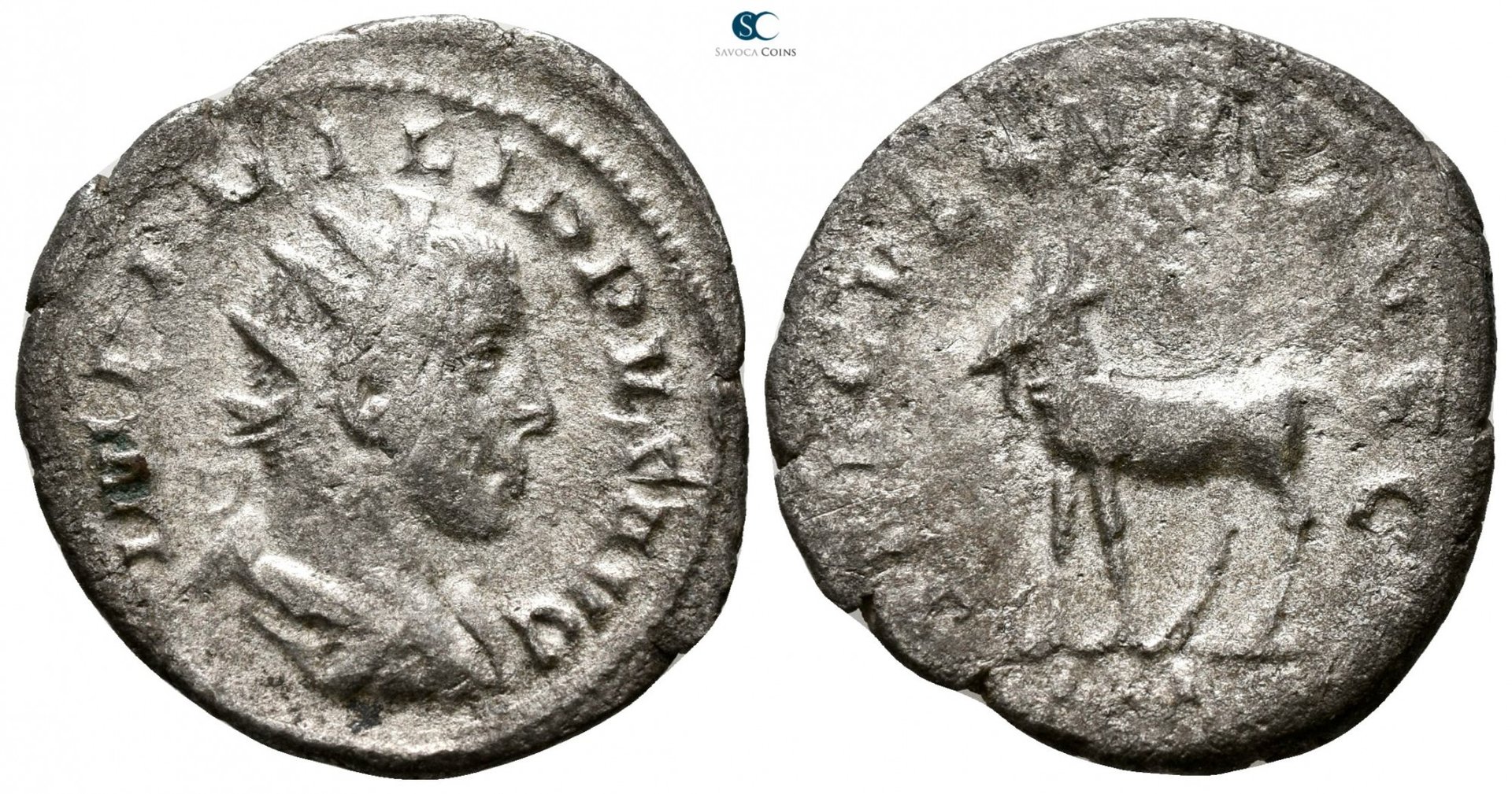 PHILIP II. 247-249 AD. Antoninianus 12.74.jpg