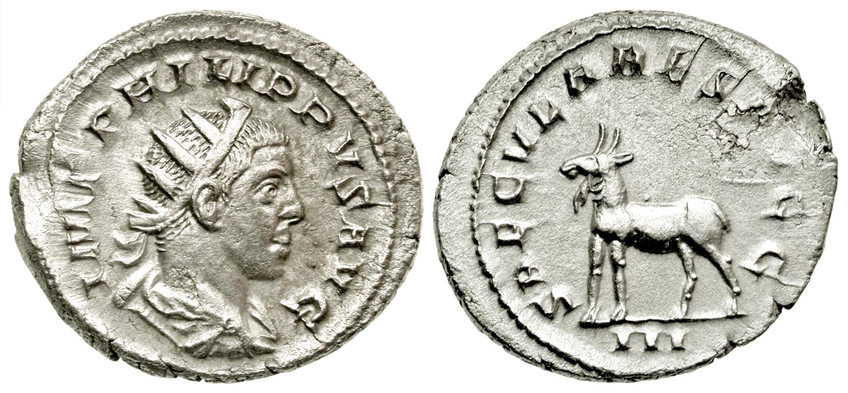 Philip II. A.D. 247-249. AR antoninianus. Rome. 55.jpg