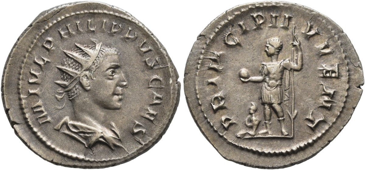 Philip II AR Antoninianus Captive Leu Lang.jpg