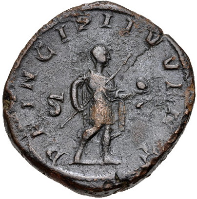 Philip II Sestertius Spear and Globe b.jpg