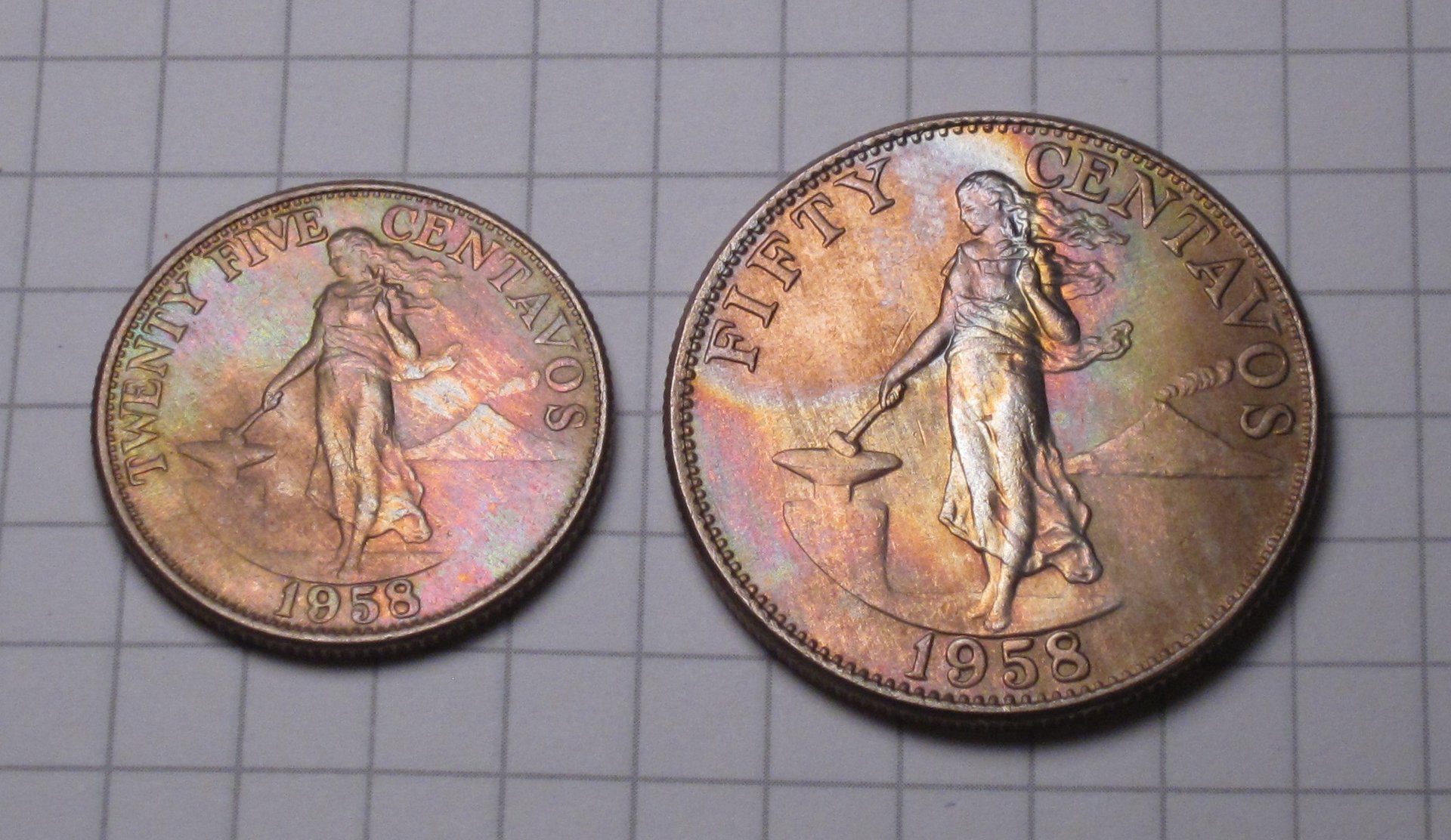 Philippine 1958 Centavo Coins.jpg