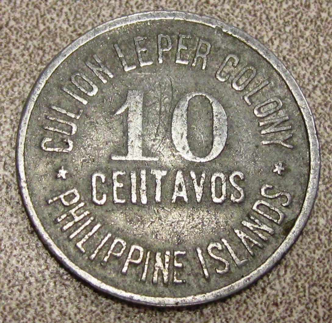 Philippine Leprosy 1920 10 Centavos Obv.jpg