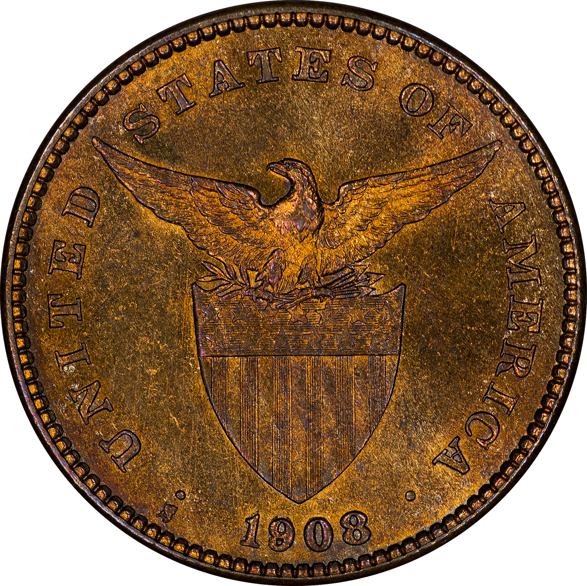 Philippines - 1908 S 1 Centavo 2 - Obverse.jpg