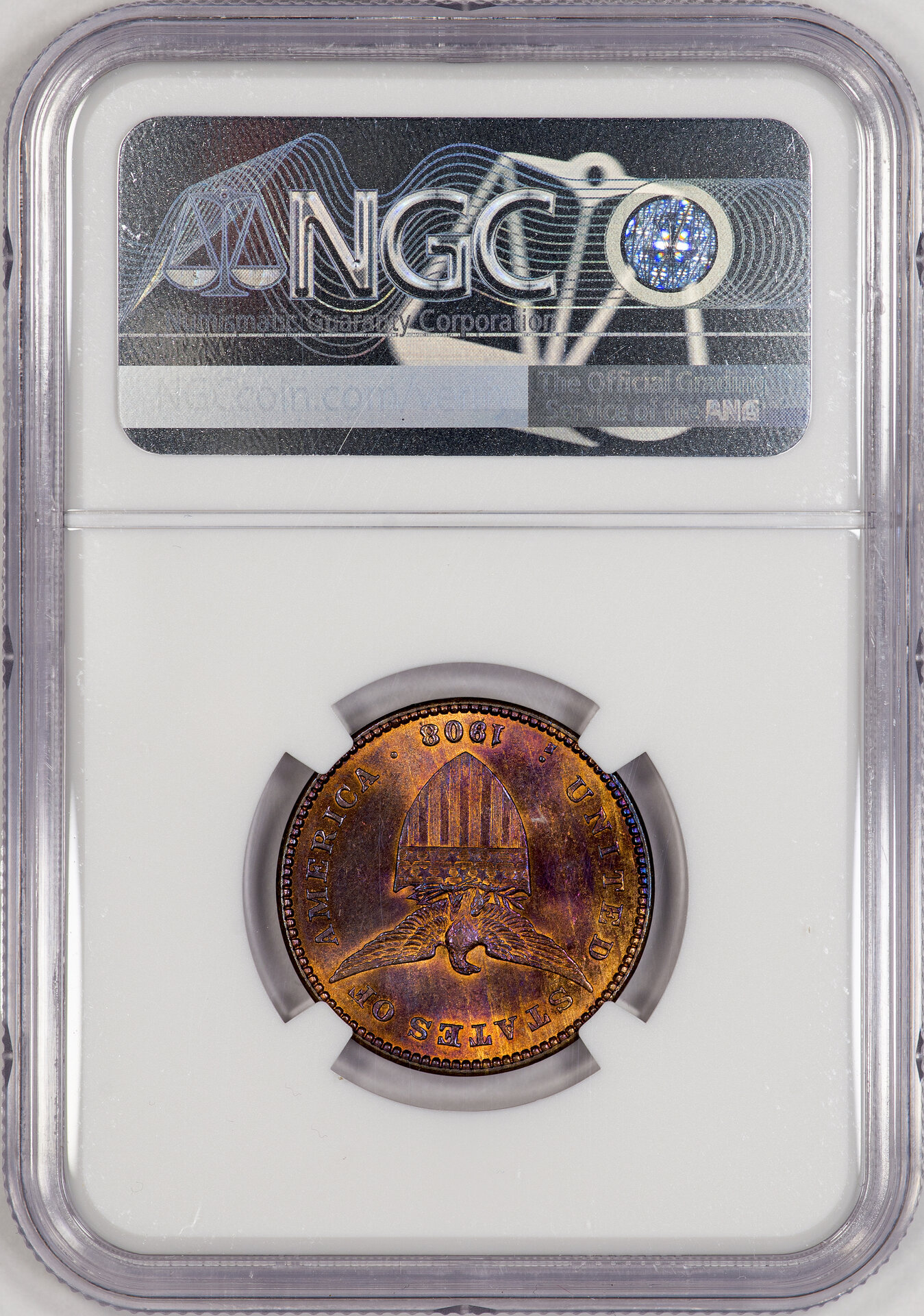 Philippines - 1908 S 1 Centavo NGC MS64BN Slab - Reverse.jpg