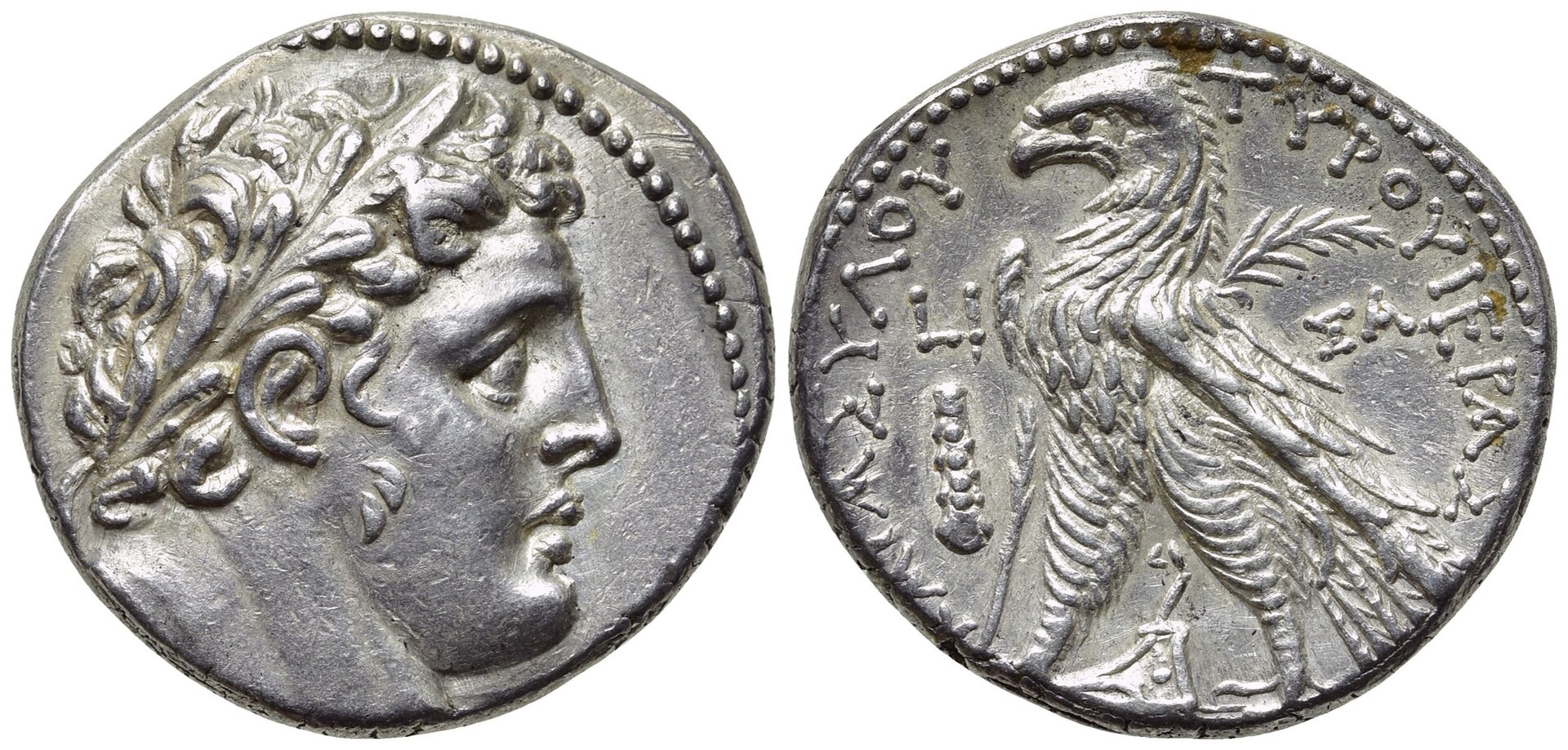 Phoenician Silver Shekel (minted in Tyre in either 117 or 116 BCE).jpeg