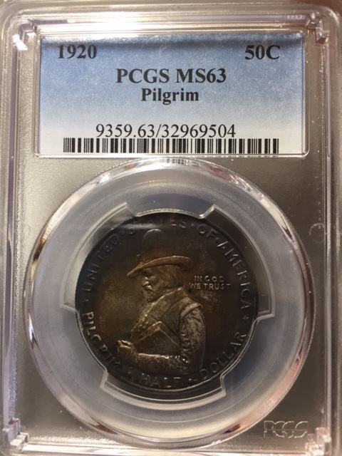 Pilgrim 1920 PCGS MS63 Grade reveal.JPG