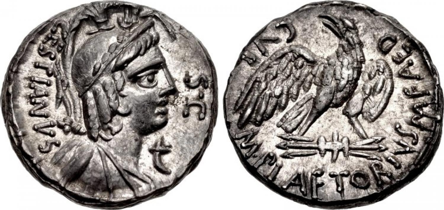 Plaetorius Cestianus Cr 409-1  (Triton XXII lotto 874, ex Leu 77 [11 May 2000] lot 434).jpg