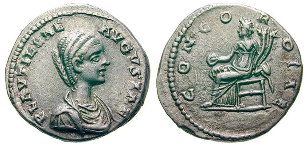 Plautilla CONCORDIAE seated denarius long inscr 2.jpg
