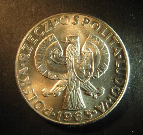 Poland 10 Zloty 1965 Reverse.JPG