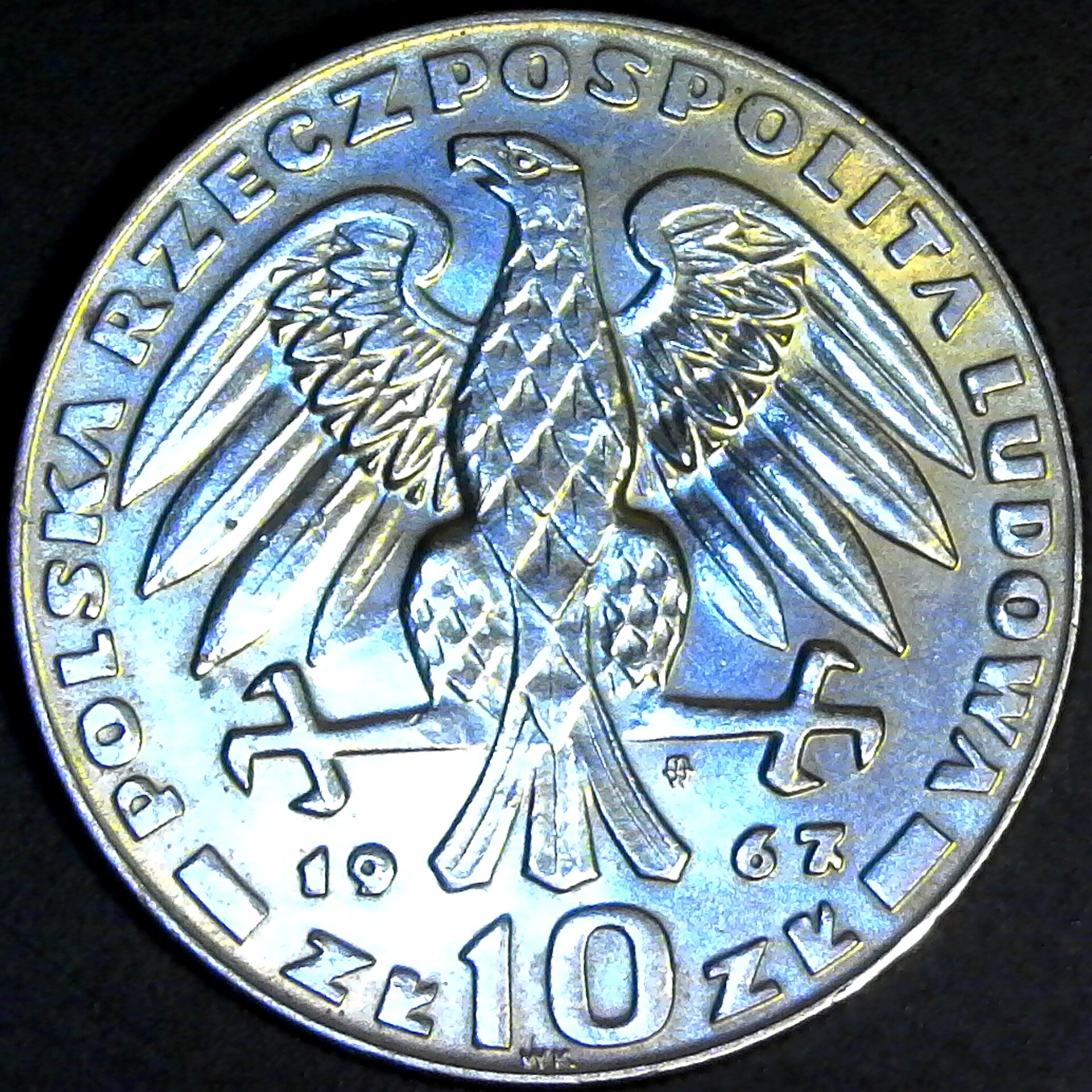 Poland 10 Zlotych 20th Anniversary - Death of General Swierczewski 1967 obv.jpg