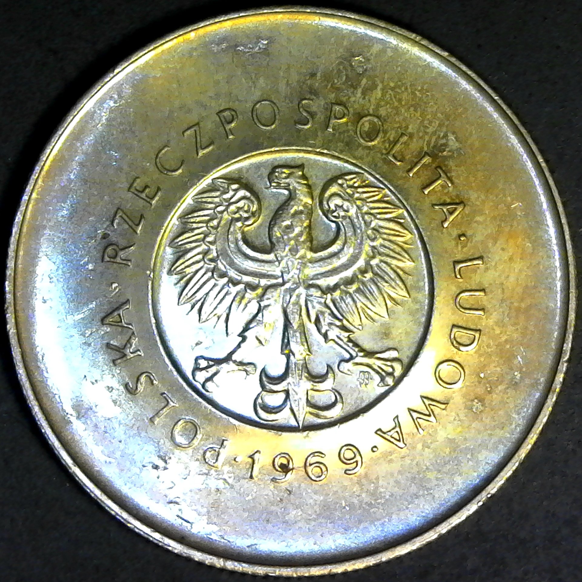 Poland 10 Zlotych 25th Anniversary - Peoples Republic 1969 obv.jpg