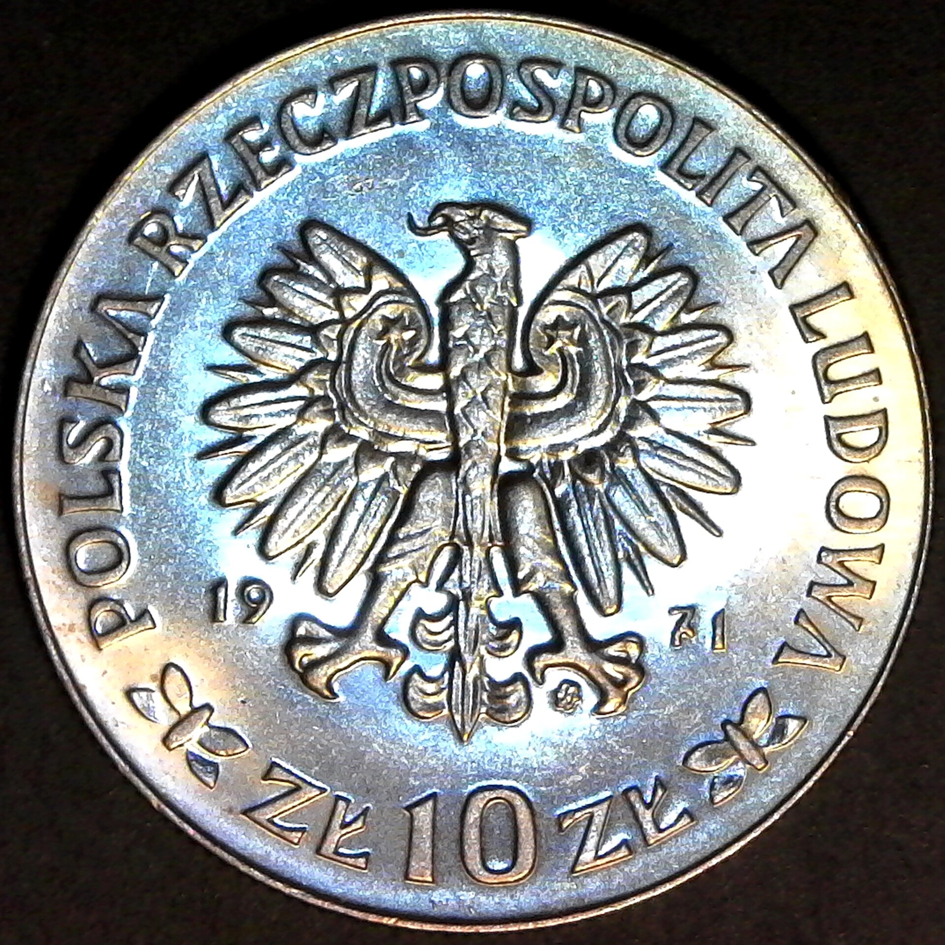 Poland 10 Zlotych 50th Anniversary - Battle of Upper Silesia 1971 obv.jpg