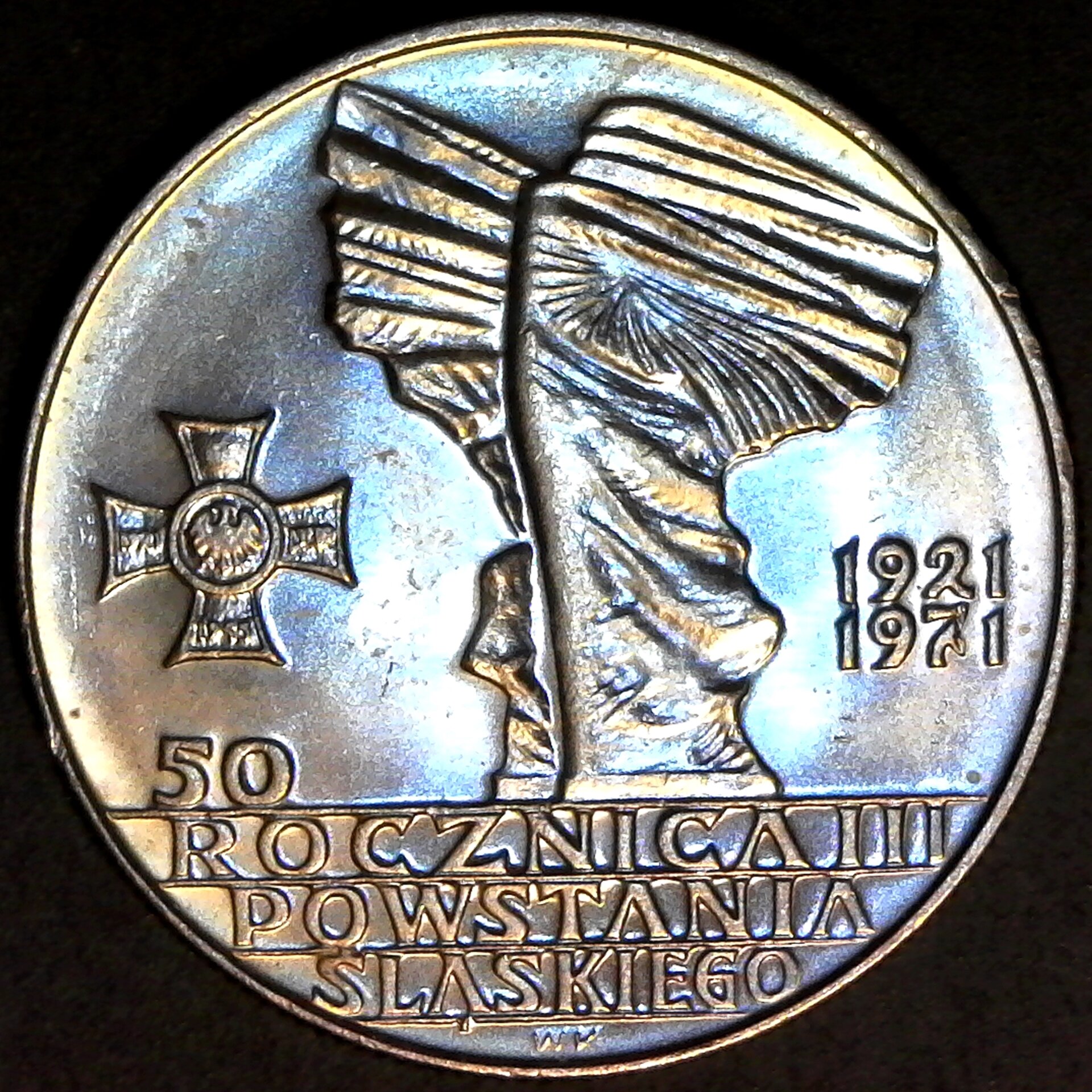 Poland 10 Zlotych 50th Anniversary - Battle of Upper Silesia 1971 rev.jpg