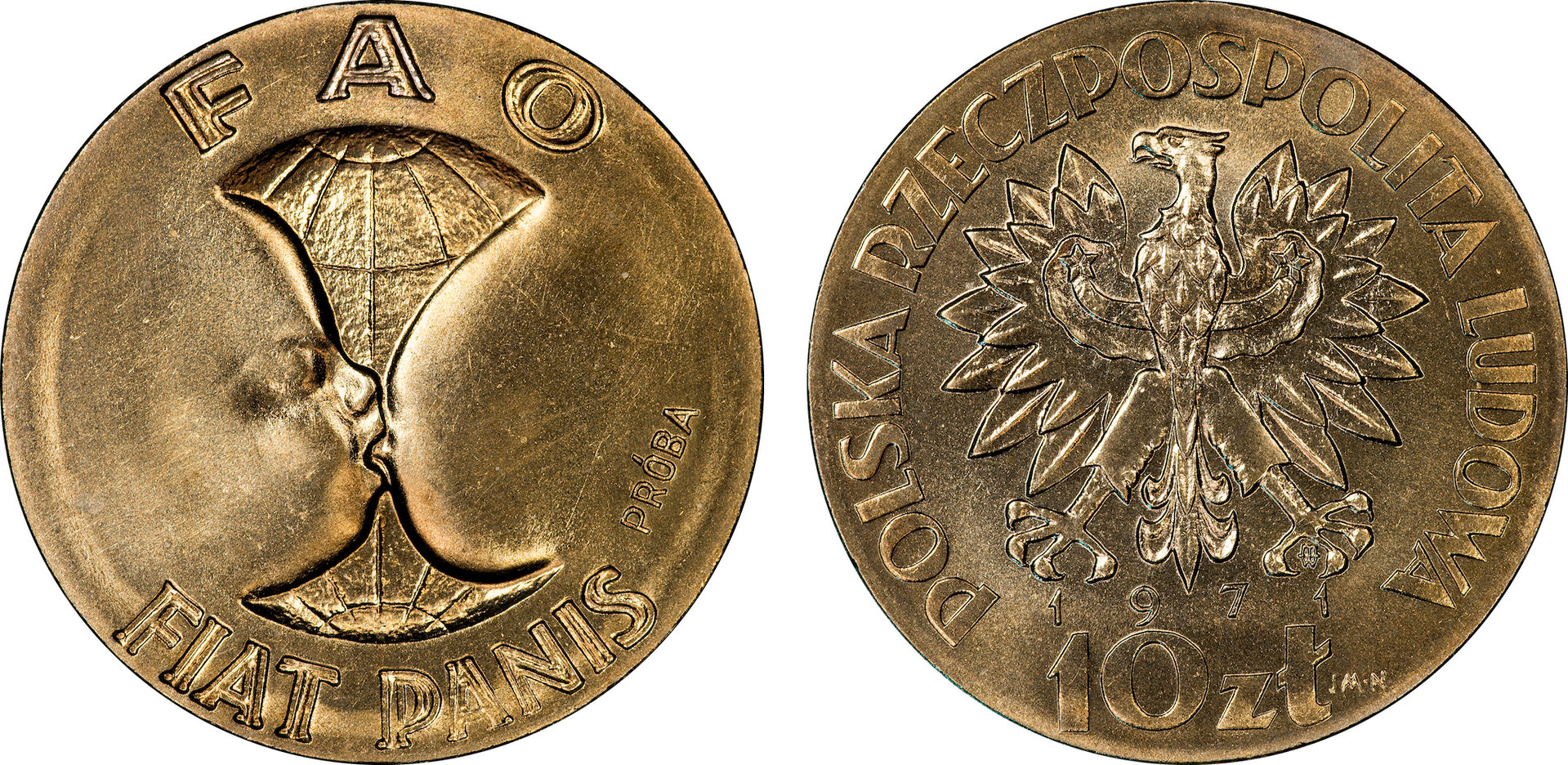 Poland - 1971 10 Zlotych Breast (Proba).jpg