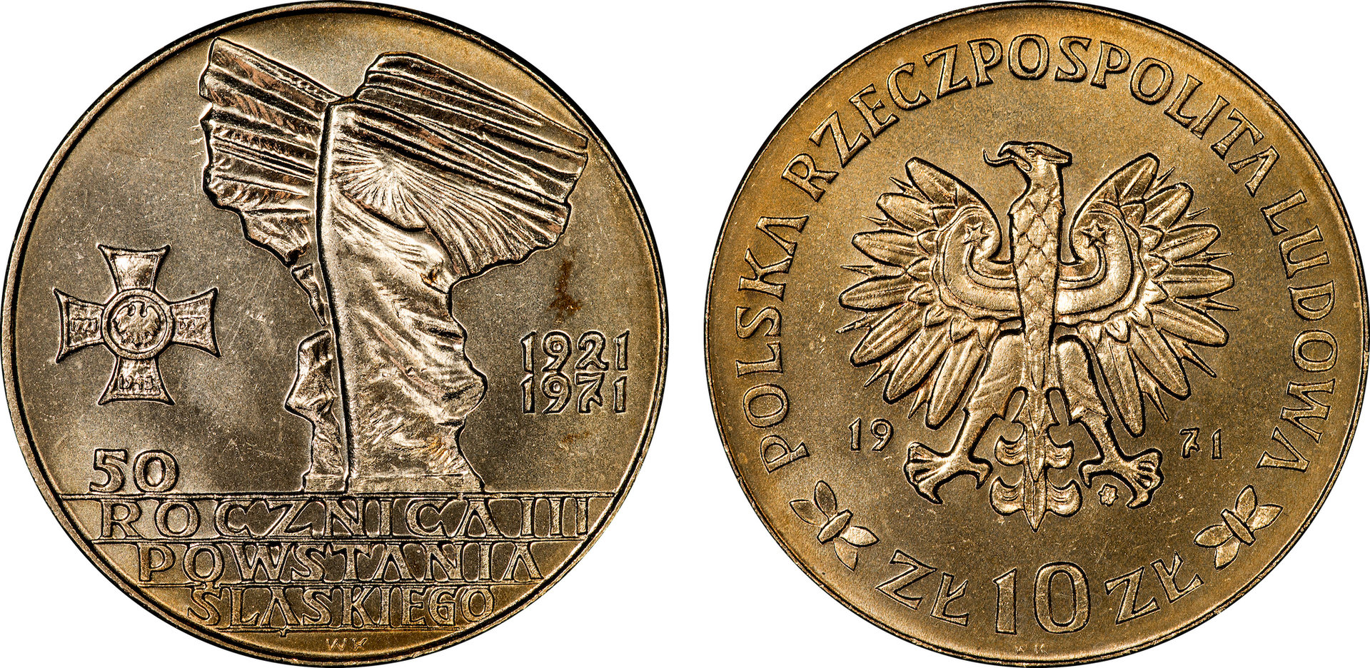 Poland - 1971 MW 10 Zlotych (Battle of Upper Silesia).jpg