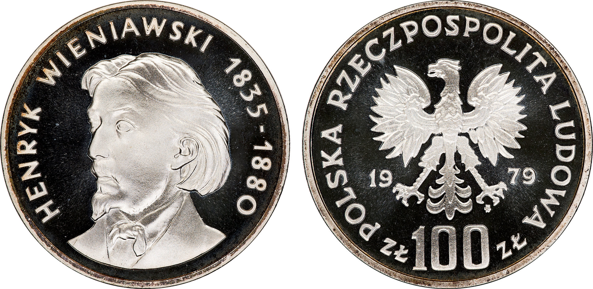 Poland - 1979 Proof 100 Zlotych (Henryk Wienlawski - Y98).jpg