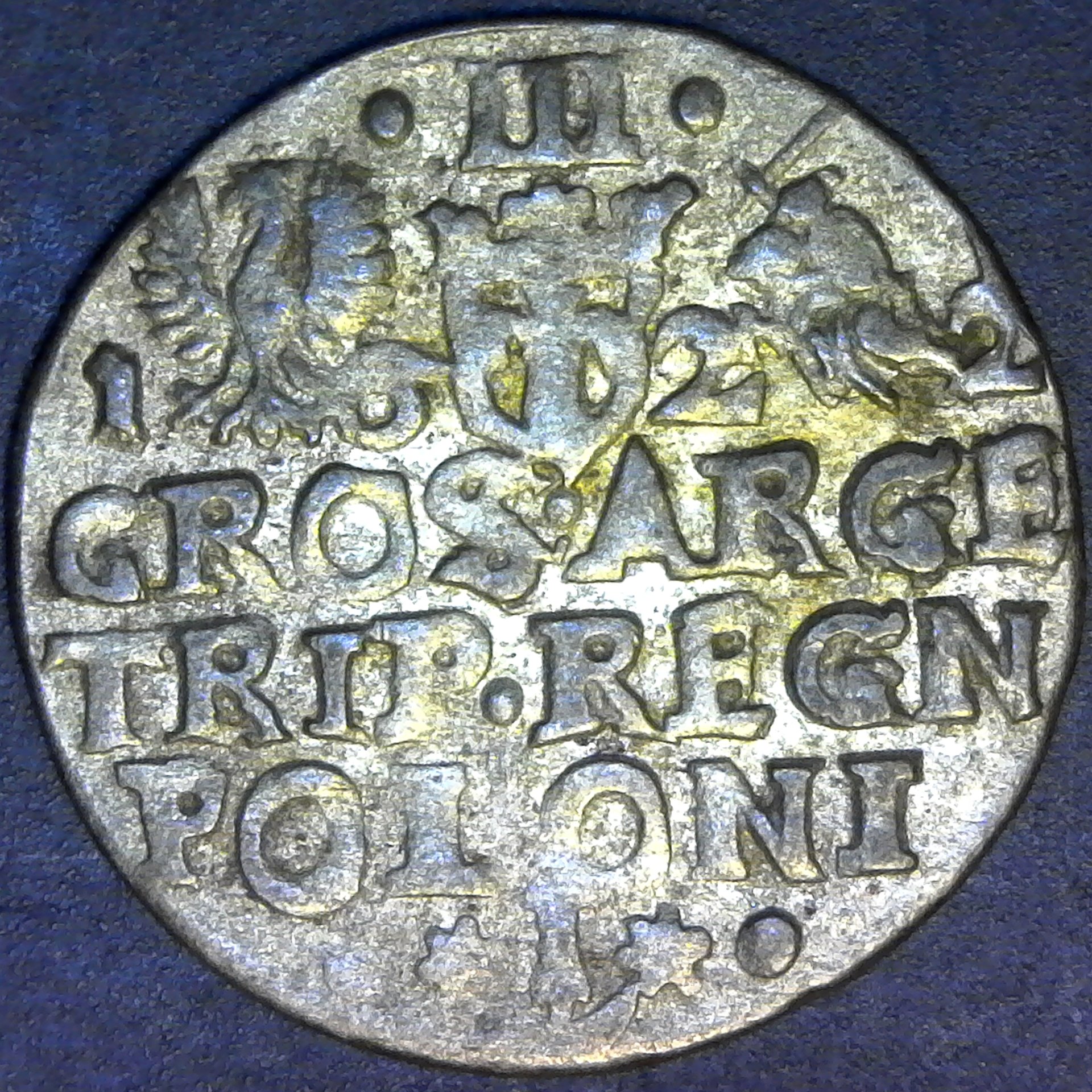 Poland 3 Groschen Silver Sigismund III KM #31 1622 rev.jpg