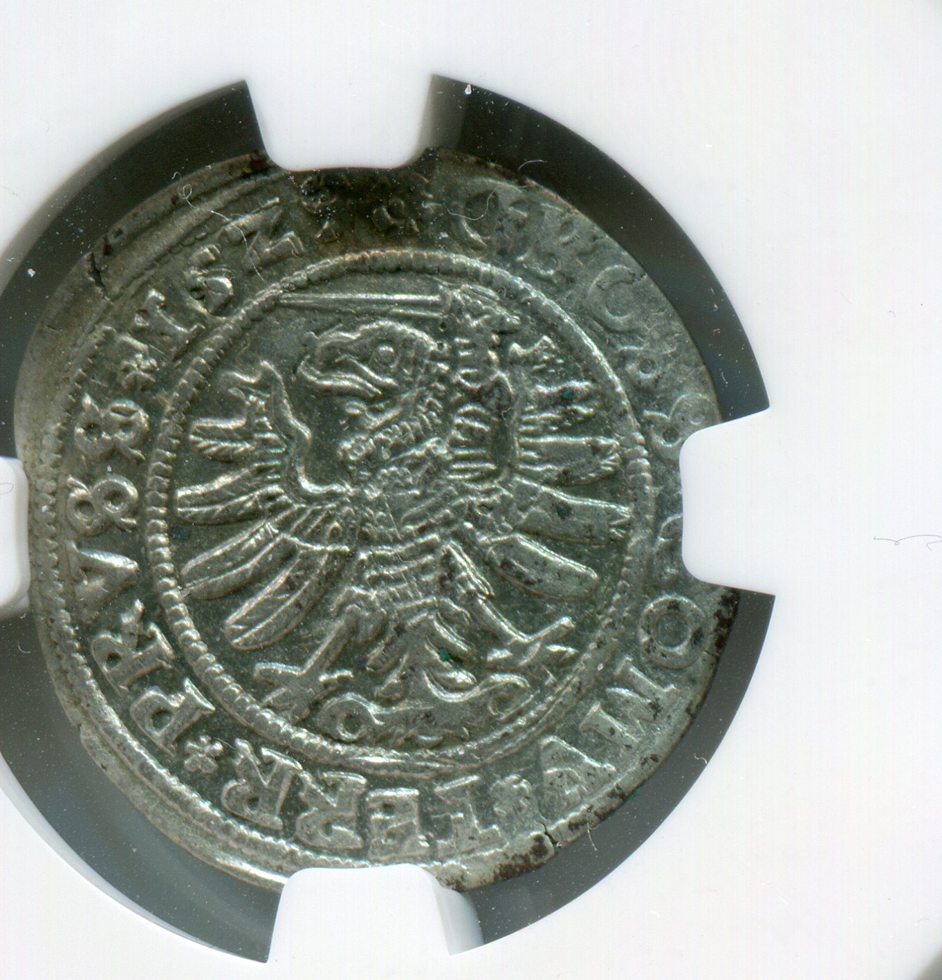Poland  Crown issue for Prussia Sigismund I Groschen 1529 rev 254.jpg