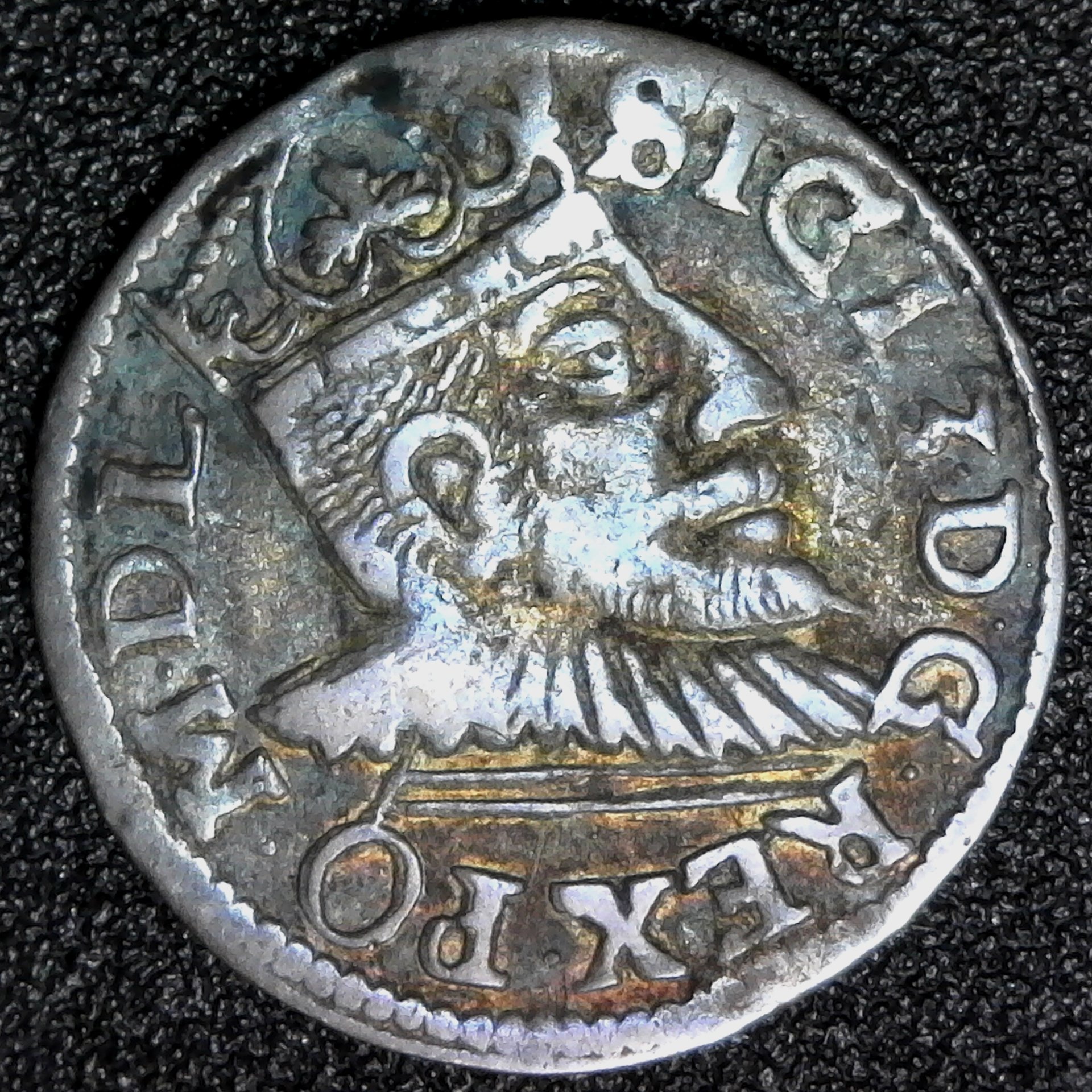 Poland Lithuania Posen Silver 3 Groschen 1591 obv.jpg