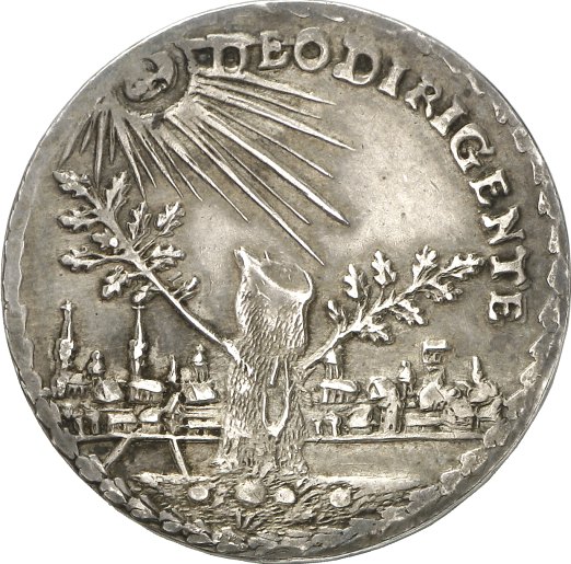 Pomerania Bog XIV Burial Halbtaler w. tree 1654 Hild.384 obv  398.jpg