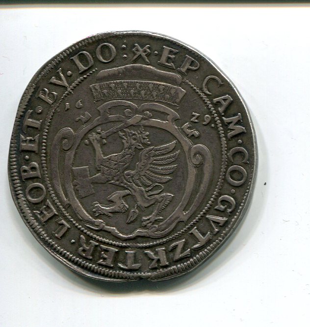 Pomerania Bogislaw XIV Taler 1629 rev 694.jpg
