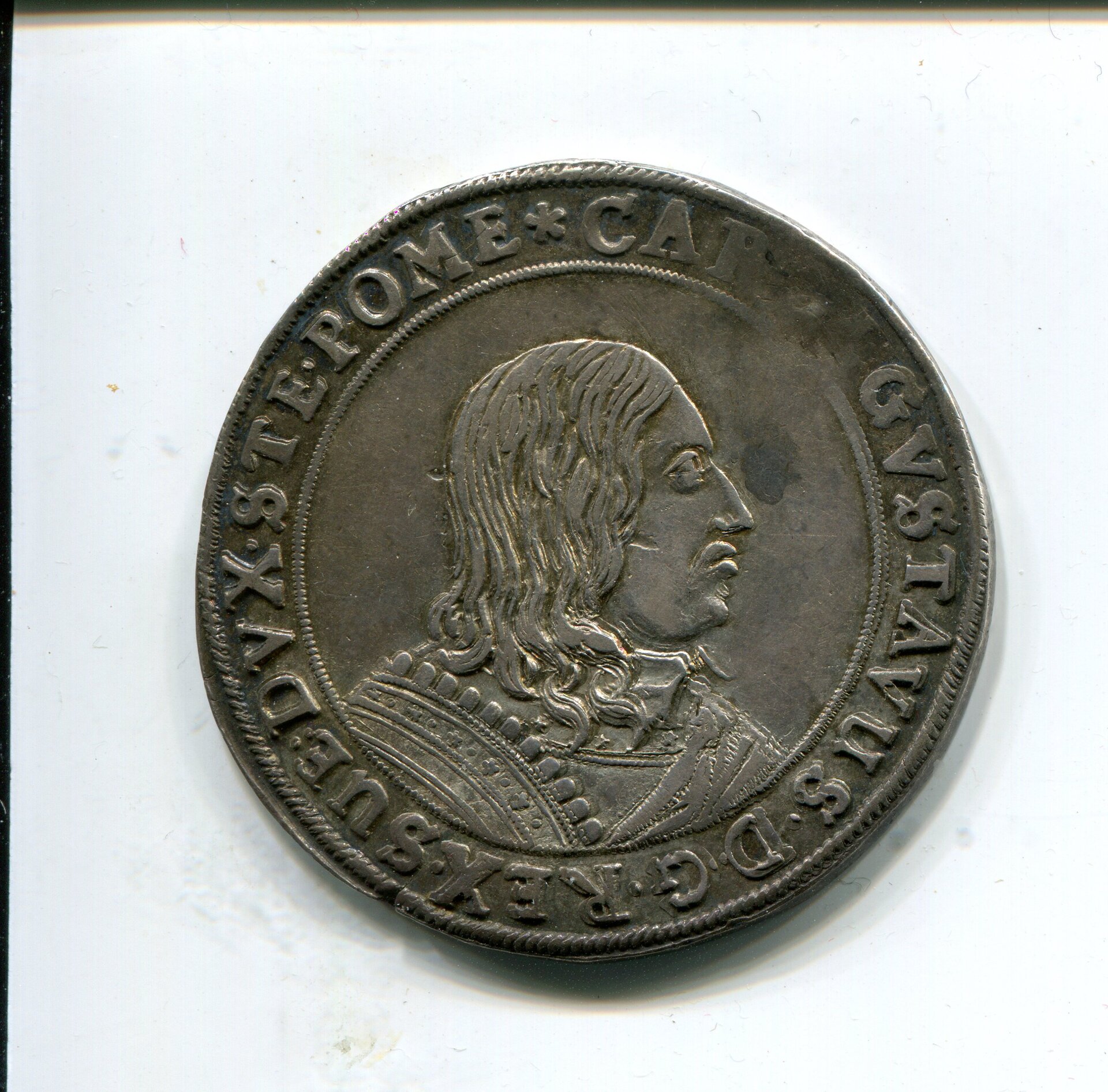 Pomerania Karl X Gustav of Sweden Taler 1655 LD obv 246.jpg