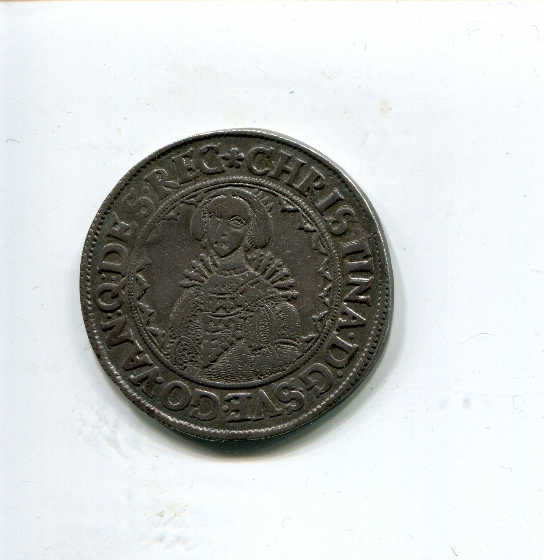 Pomerania Kristina Half Taler 1641 LD obv 935.jpg