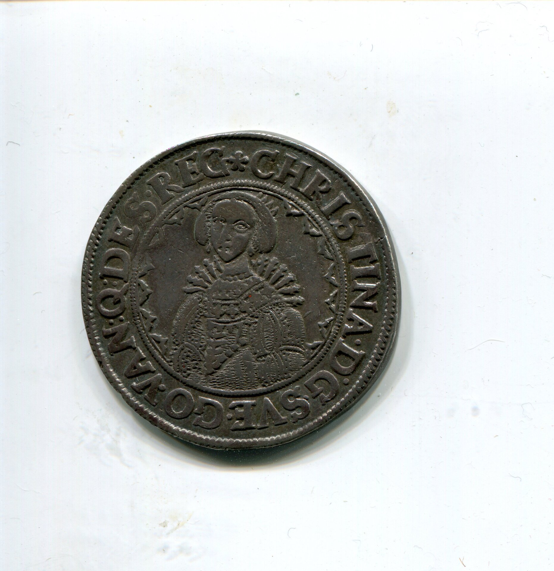 Pomerania Kristina Half Taler 1641 LD obv 935.jpg