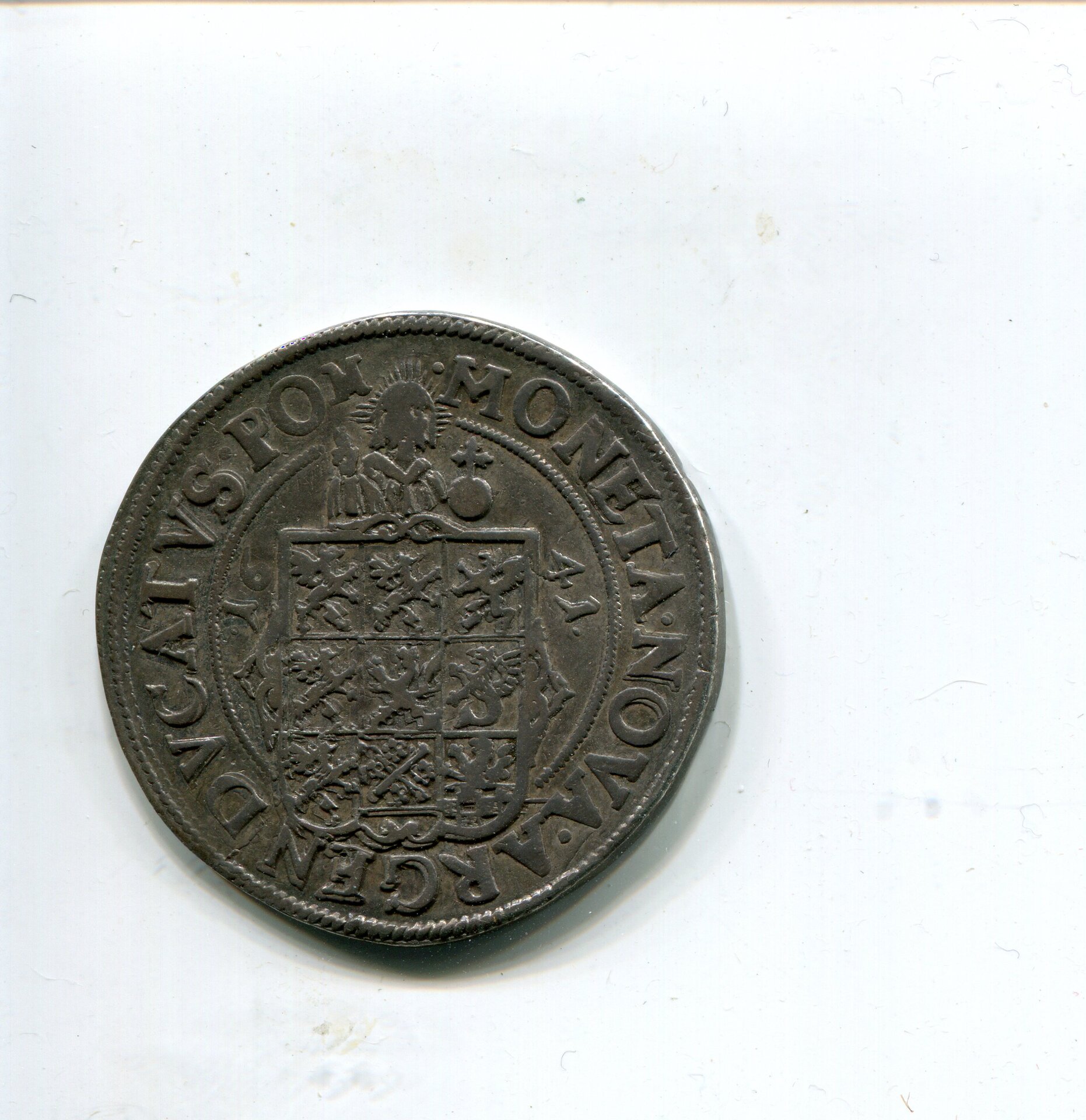 Pomerania Kristina Half Taler 1641 LD rev 942.jpg