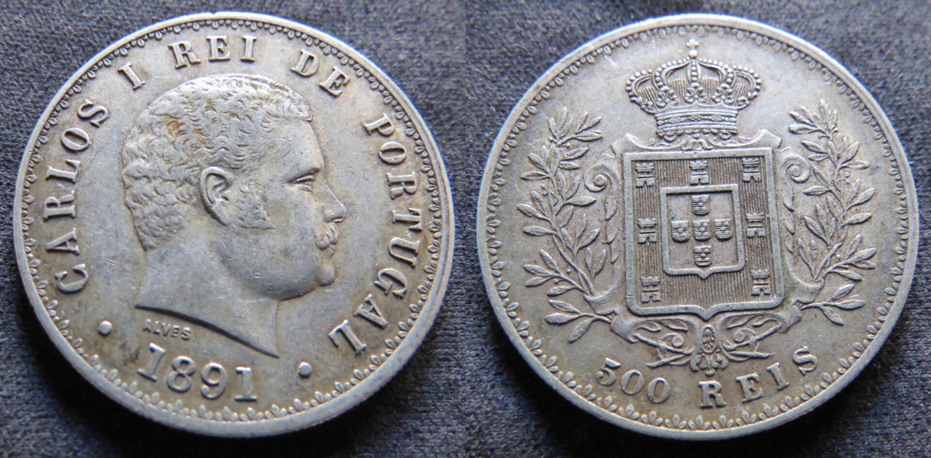 Portugal 500 Reis 1891 Carlos I.jpg