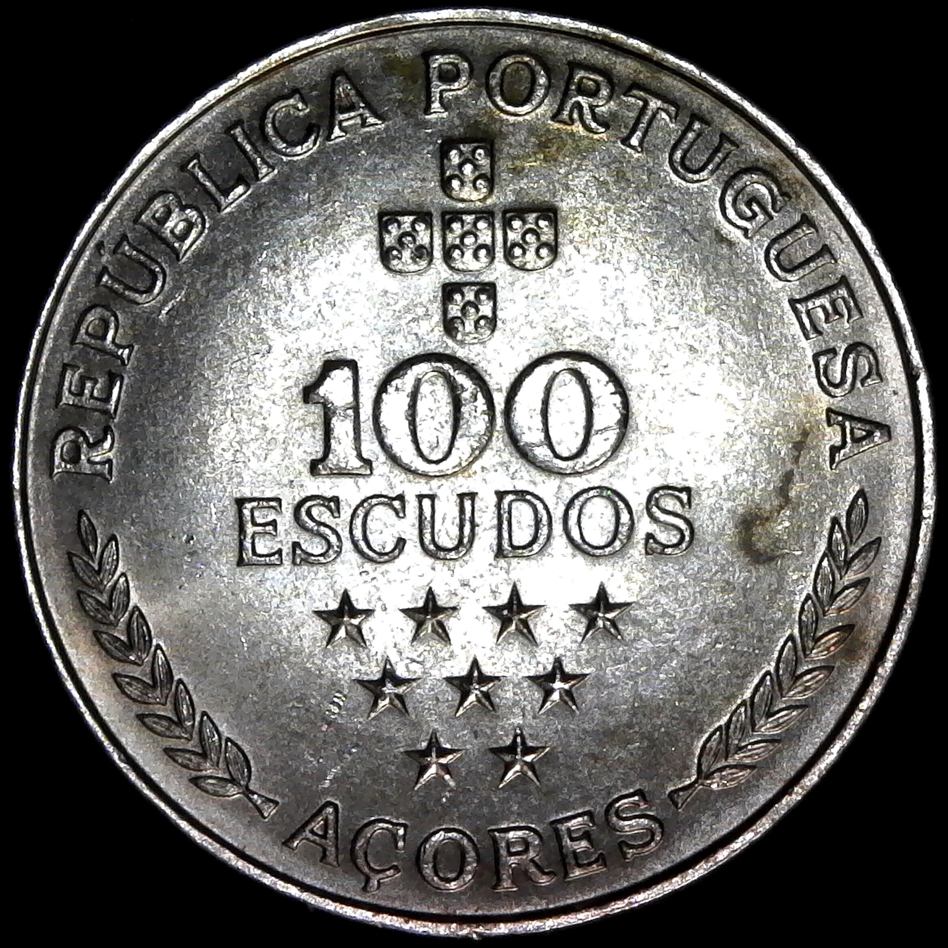 Portugal Azores 100 Escudos 1980 obv.jpg