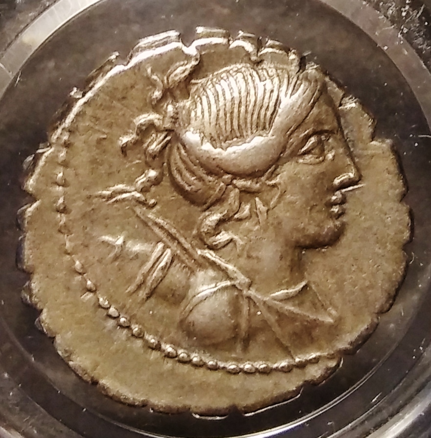 Postumius Albinus (Diana-Sacrifice) Obv 1.jpg