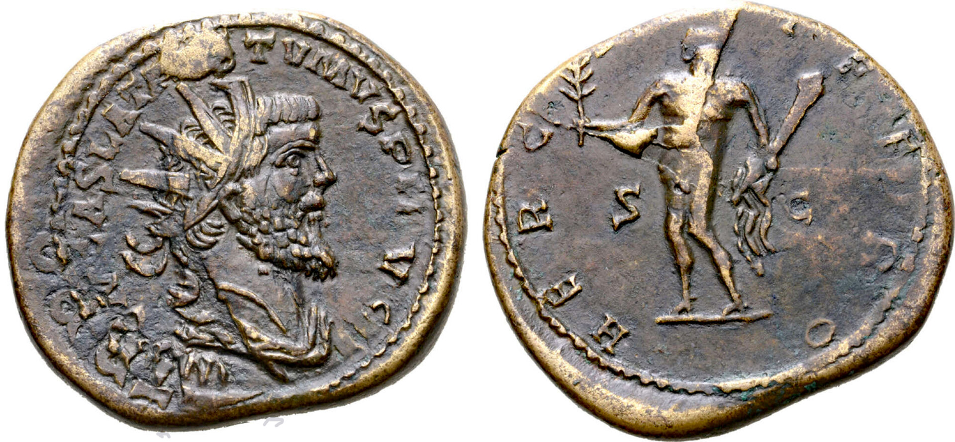 Postumus AE Double Sestertius, Roma E-Sale 58.jpg