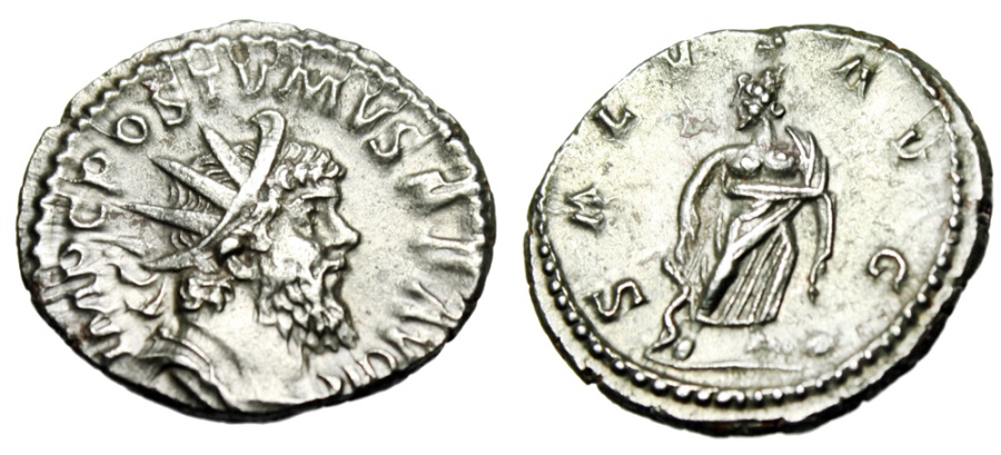 Postumus AR Antoninianus Aesculapius (1).jpg