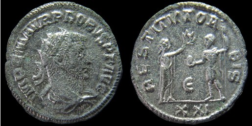PROBUS BILLON ANTONINIANUS RIC V-2 Antioch 925 E.jpg