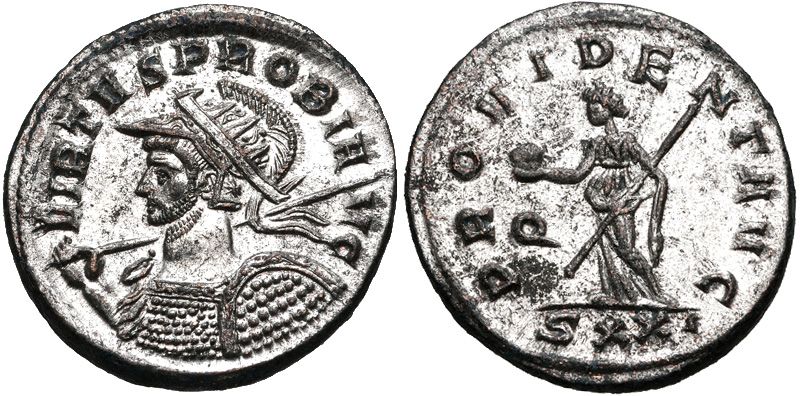 Probus holding spear globe.jpg