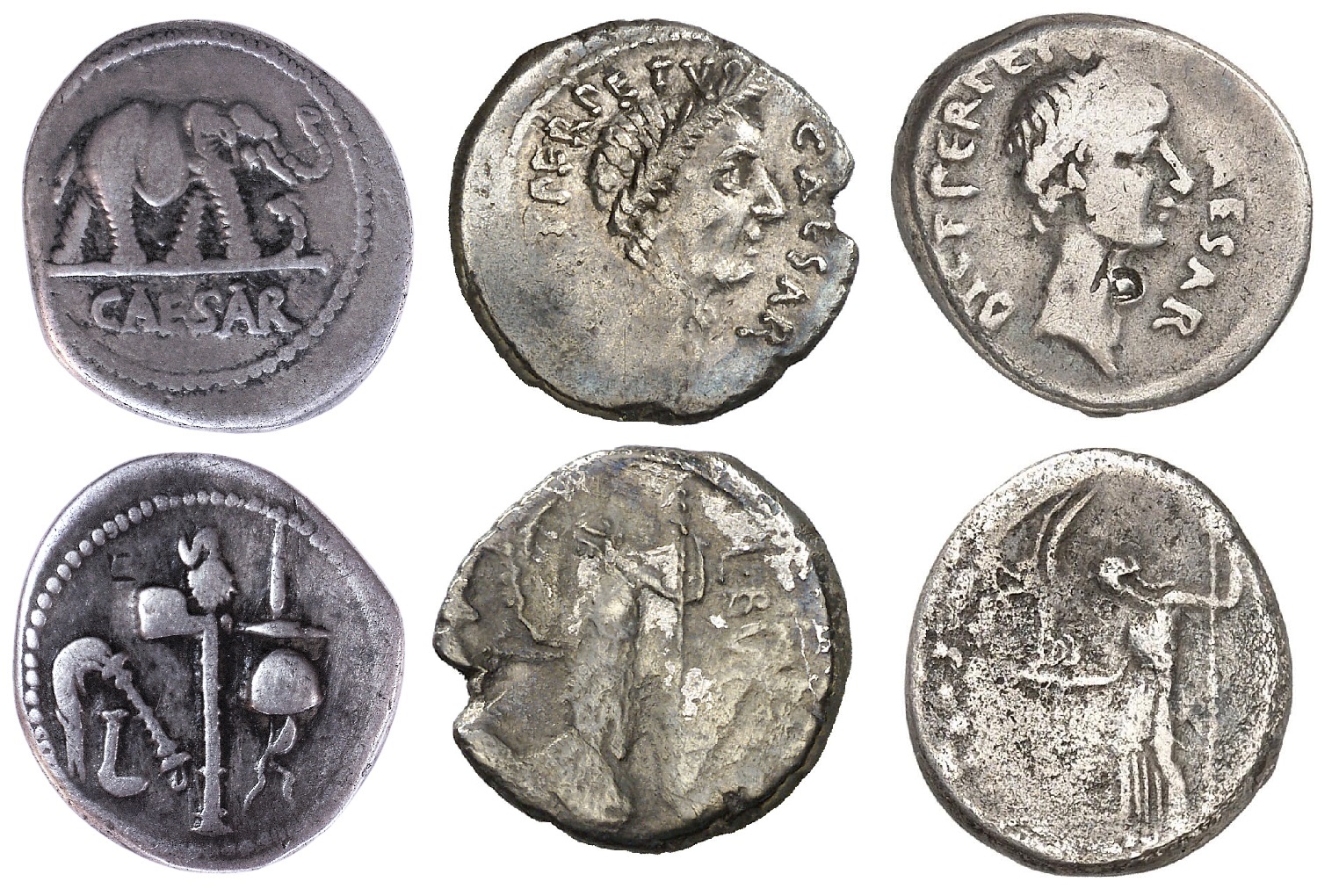 Procession of Coins that Killed Caesar Denarius.jpg