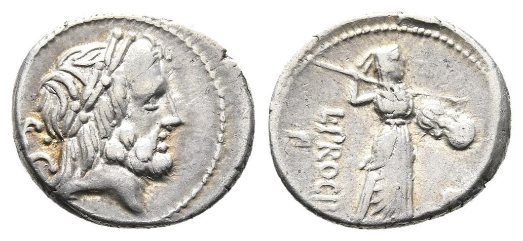Procilius AR Denarius Jupiter Juno Kunker e-59, Lot 8212.jpg
