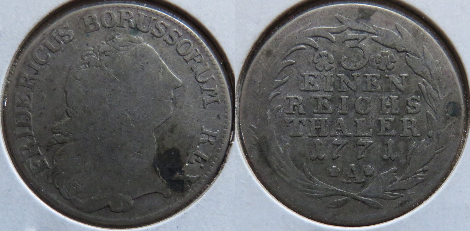 Prussia 1:3 Thaler 1771 A.jpg