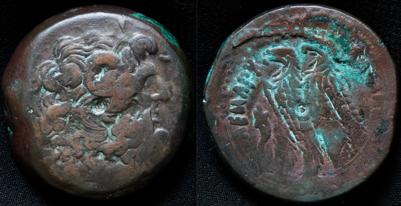 Ptolemäer – Ptolemaios VIII Evergetes II Physkon, AE30, Serie 7, Svoronos 1424.png