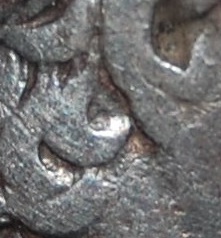 Ptolemy I Soter Tet obv -Behind Ear-In hair curl DELTA Designer initial.JPG
